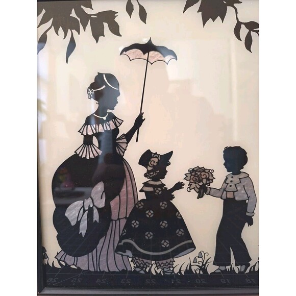 VTG Butterfly Effect Silhouette Colonial Sweethearts & Colonial Holiday Pictures - Picture 5 of 10